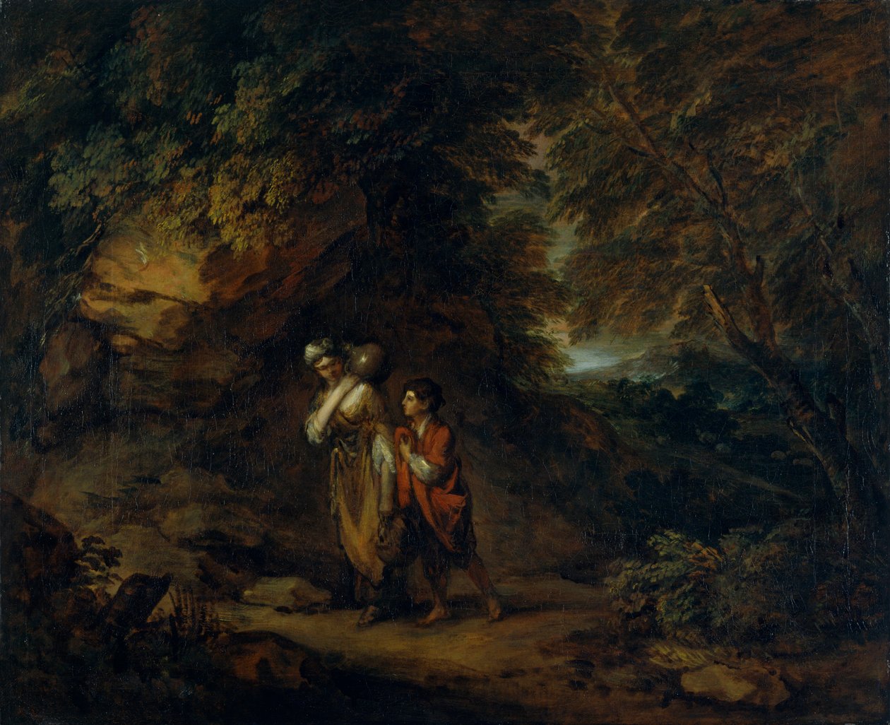 „Sziklás táj Hágárral és Izmaellel”, 1788 alkotó: Thomas Gainsborough