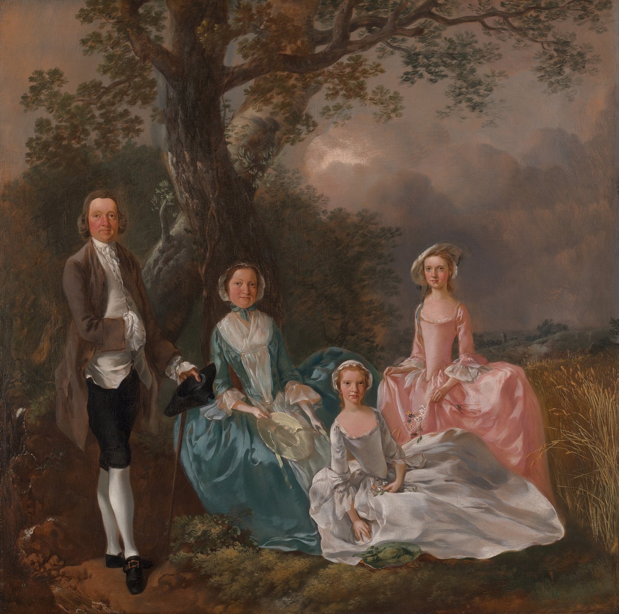 A Gravenor család, kb. 1754. alkotó: Thomas Gainsborough