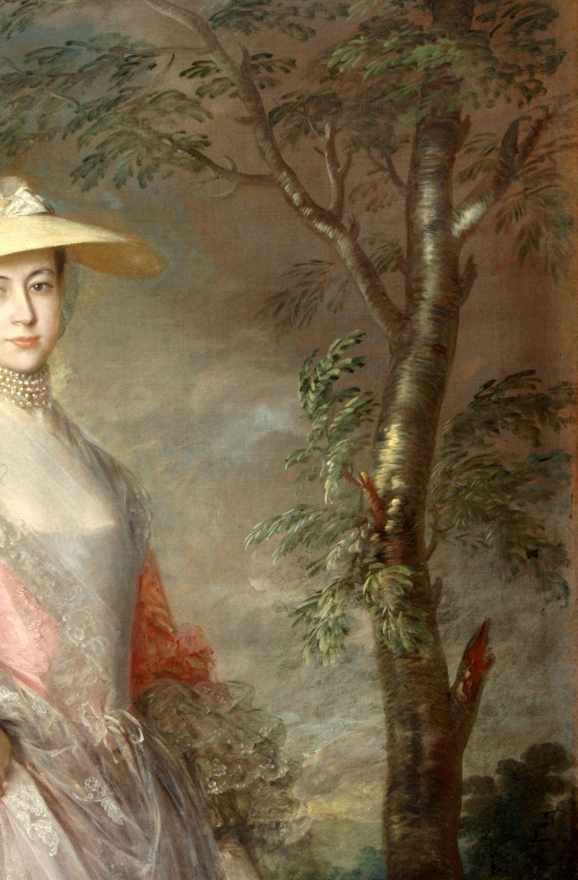Farészlet, Mary, Howe grófnő 1760 körüli festményéről (olaj, vászon) alkotó: Thomas Gainsborough