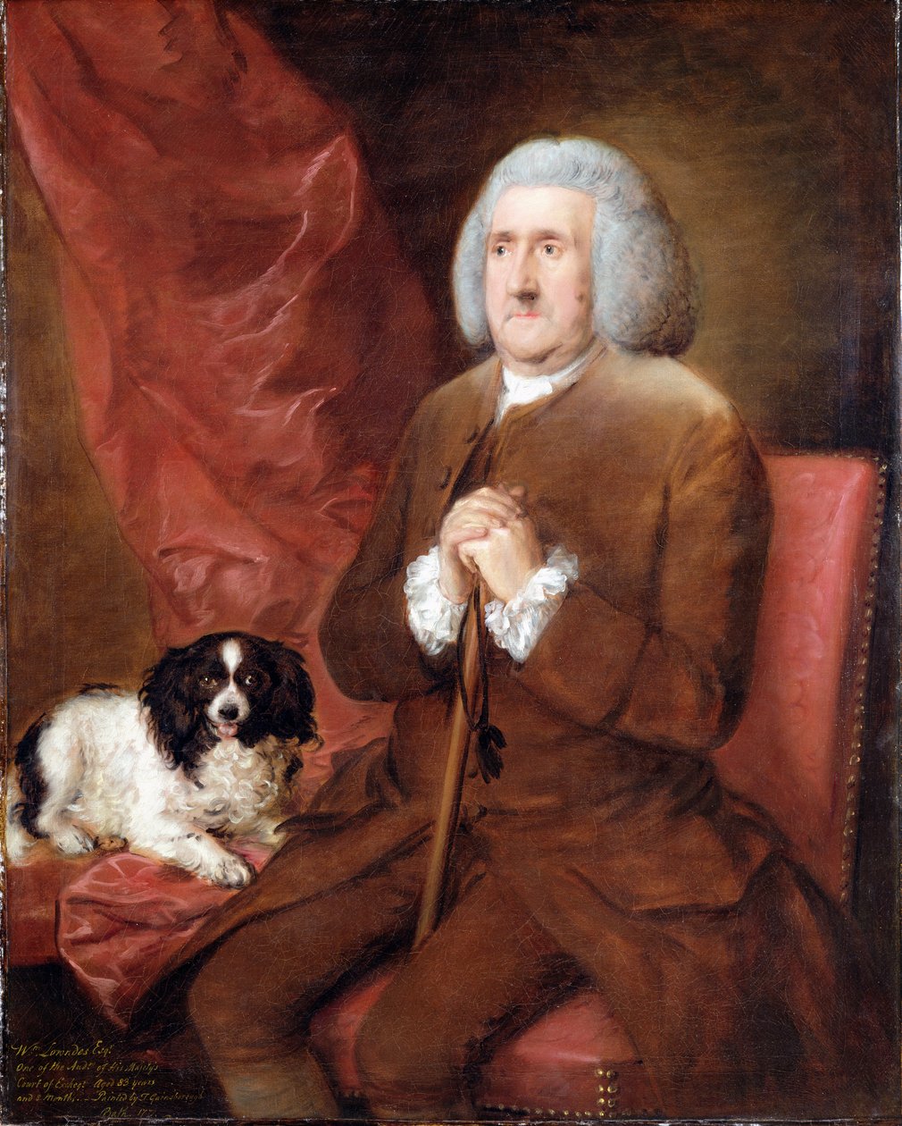 William Lowndes (1652-1724), Őfelsége Pénzügyminisztériumának könyvvizsgálója alkotó: Thomas Gainsborough
