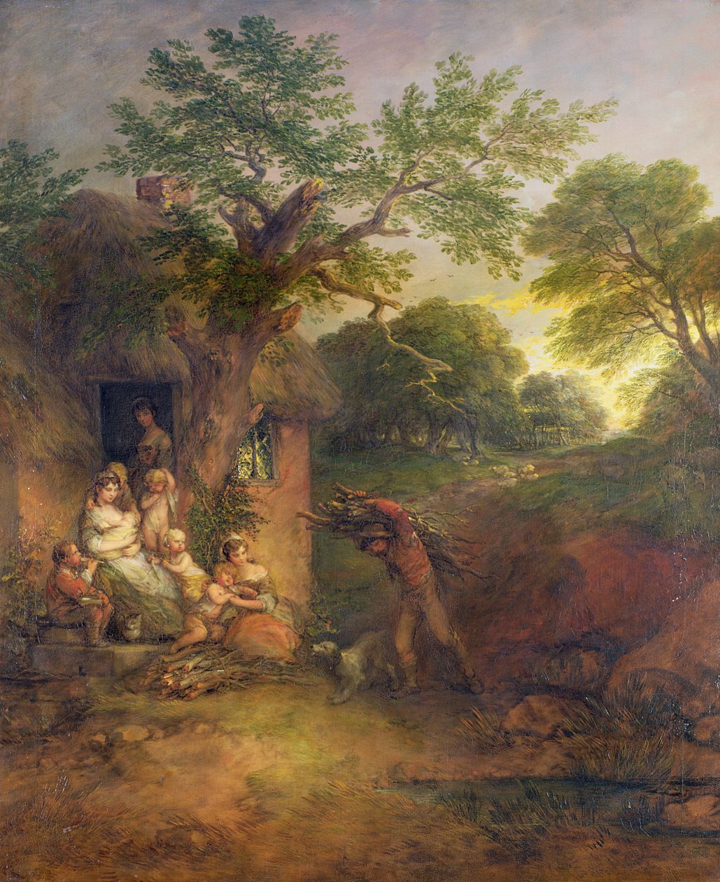 Favágó otthona, 1780 körül alkotó: Thomas Gainsborough