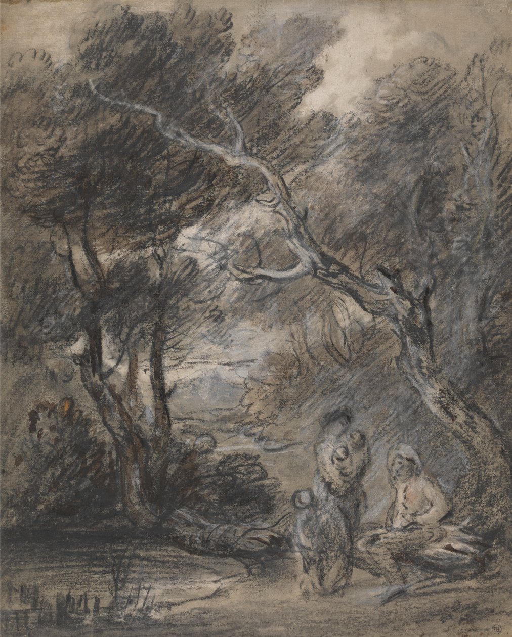 Erdős táj alakokkal alkotó: Thomas Gainsborough
