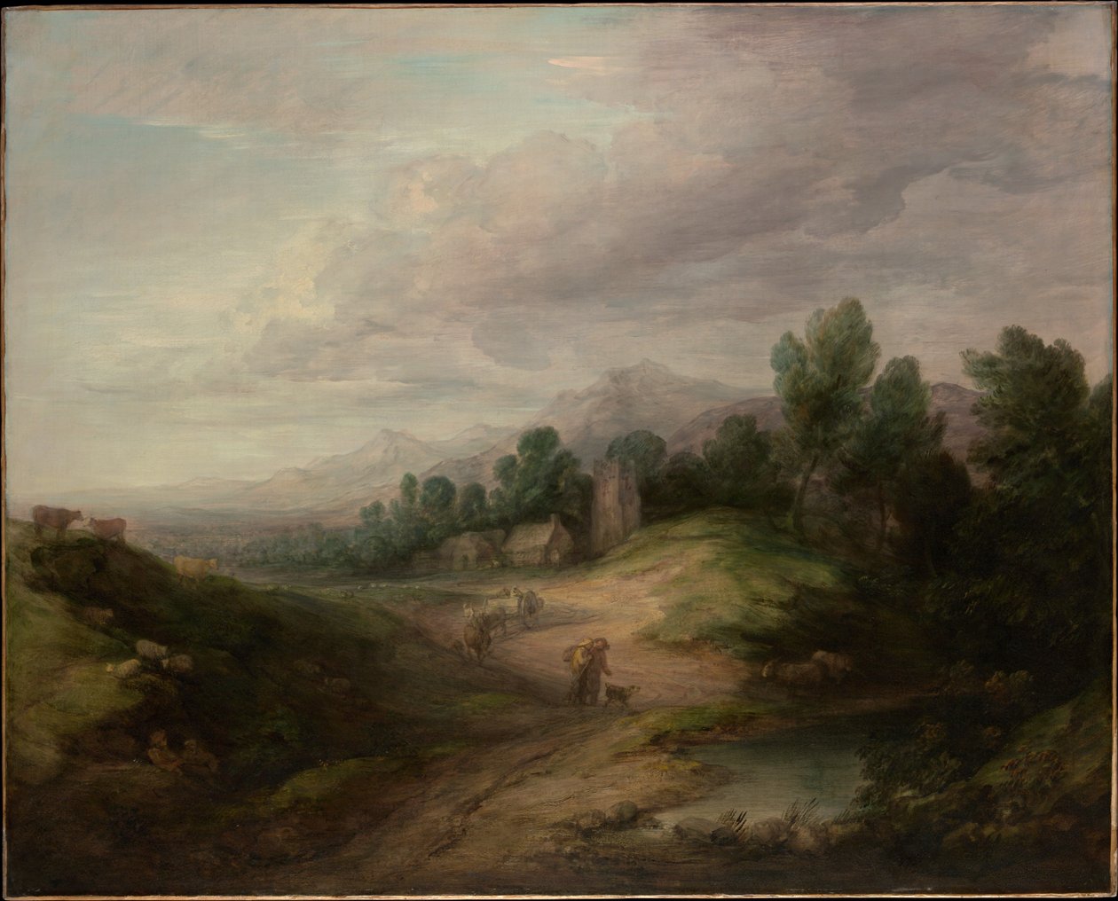 Erdős felföldi táj alkotó: Thomas Gainsborough