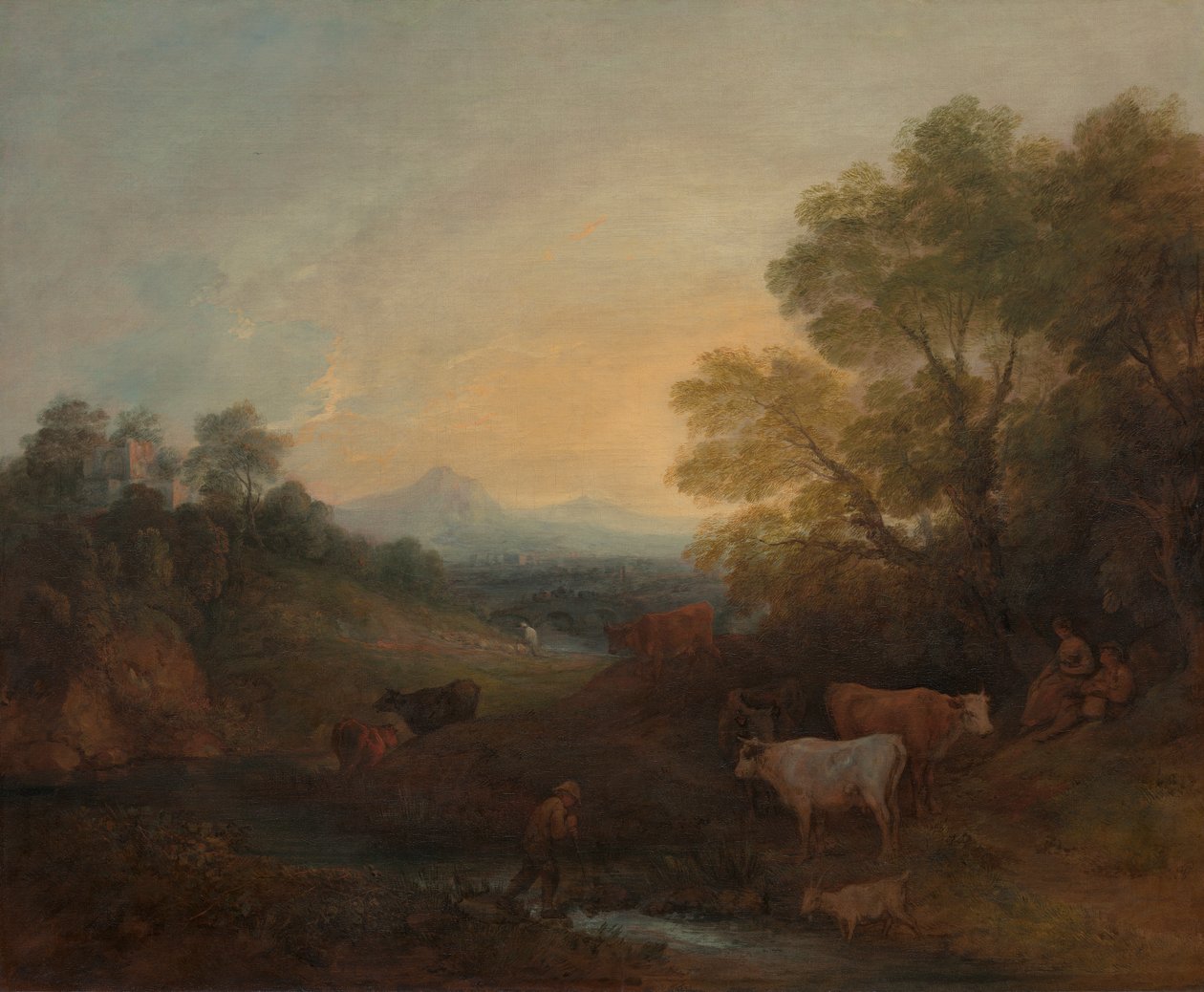 Táj szarvasmarhával alkotó: Thomas Gainsborough RA