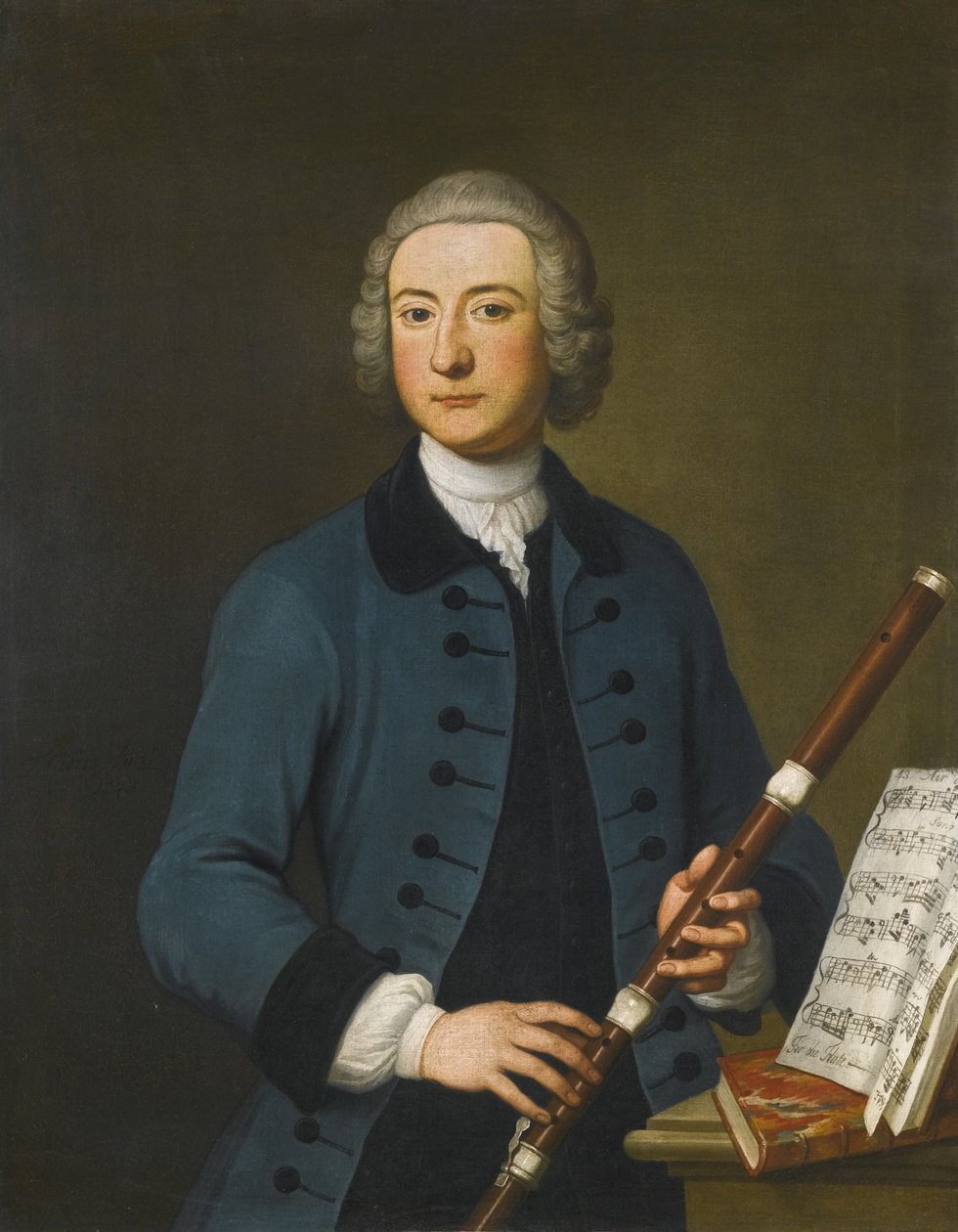 Lewis Christian Austin Granom portréja, 1743 alkotó: Thomas Gibson