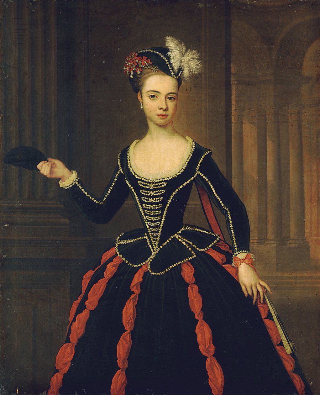 A honvéd arcképe. Mrs. William Townshend alkotó: Thomas Gibson
