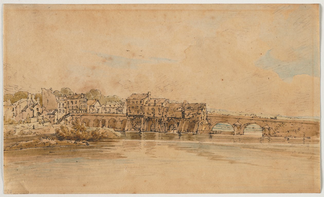 Válogatás a húsz legszebb kilátásból Párizsban, 1802. alkotó: Thomas Girtin