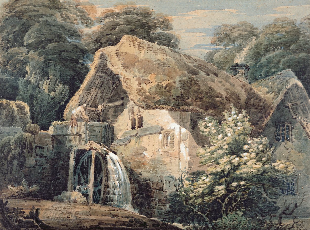 An Overshot Mill, Devon, 1797 alkotó: Thomas Girtin