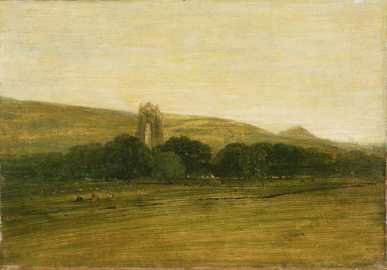 Guisborough Priory, 1801-2002 körül (olaj, vászon) alkotó: Thomas Girtin