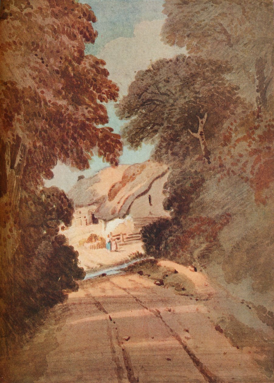 Lane and Cottages, c1800 alkotó: Thomas Girtin