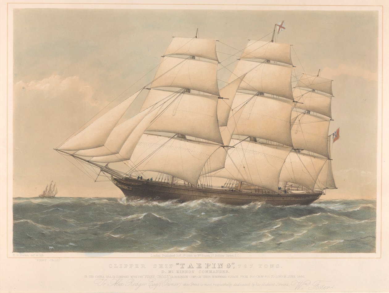 Clipper hajó Taeping, 767 tonna alkotó: Thomas Goldsworth Dutton