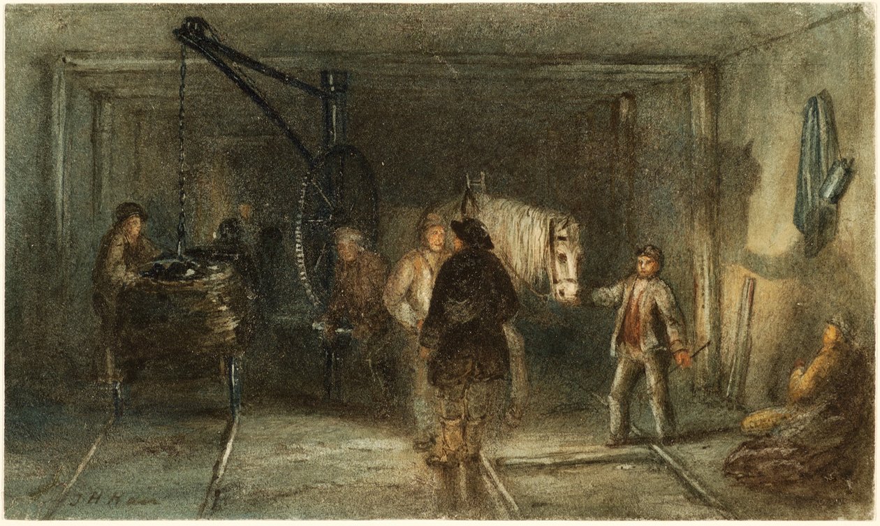 Daru a tekercsek betöltéséhez (akvarell papíron) alkotó: Thomas H. Hair