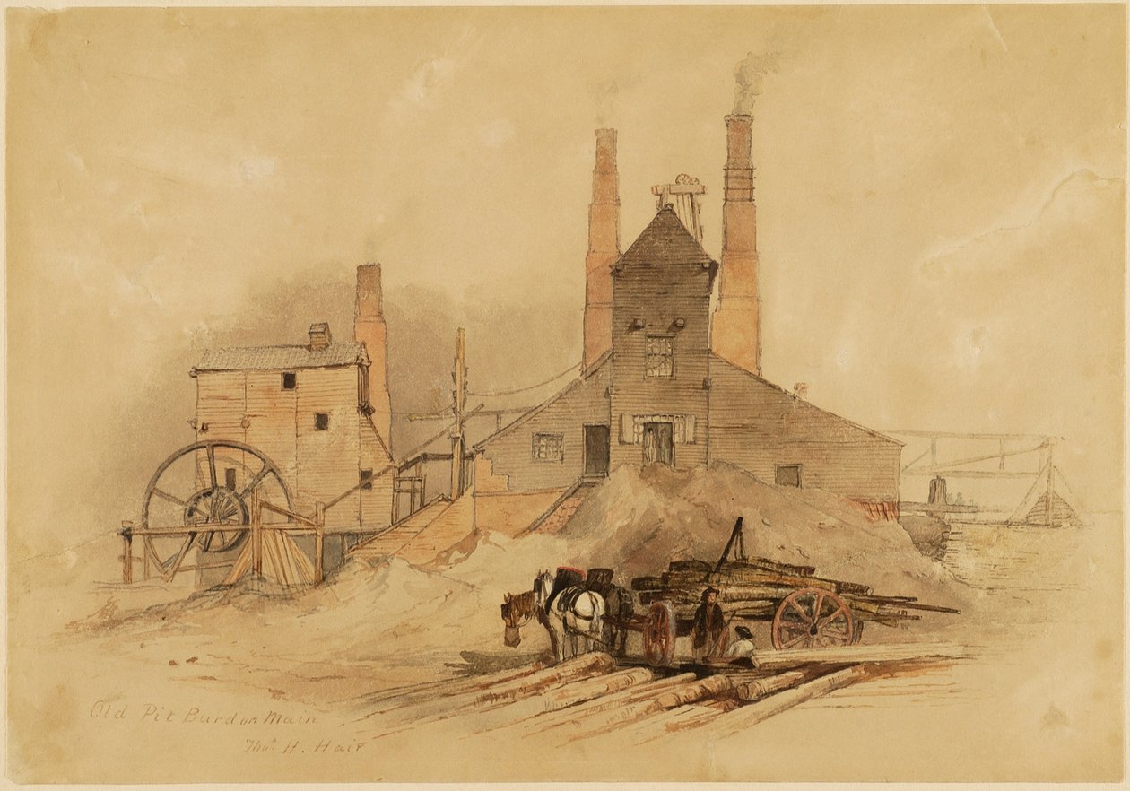 Old Pit, Burdon Main alkotó: Thomas H. Hair