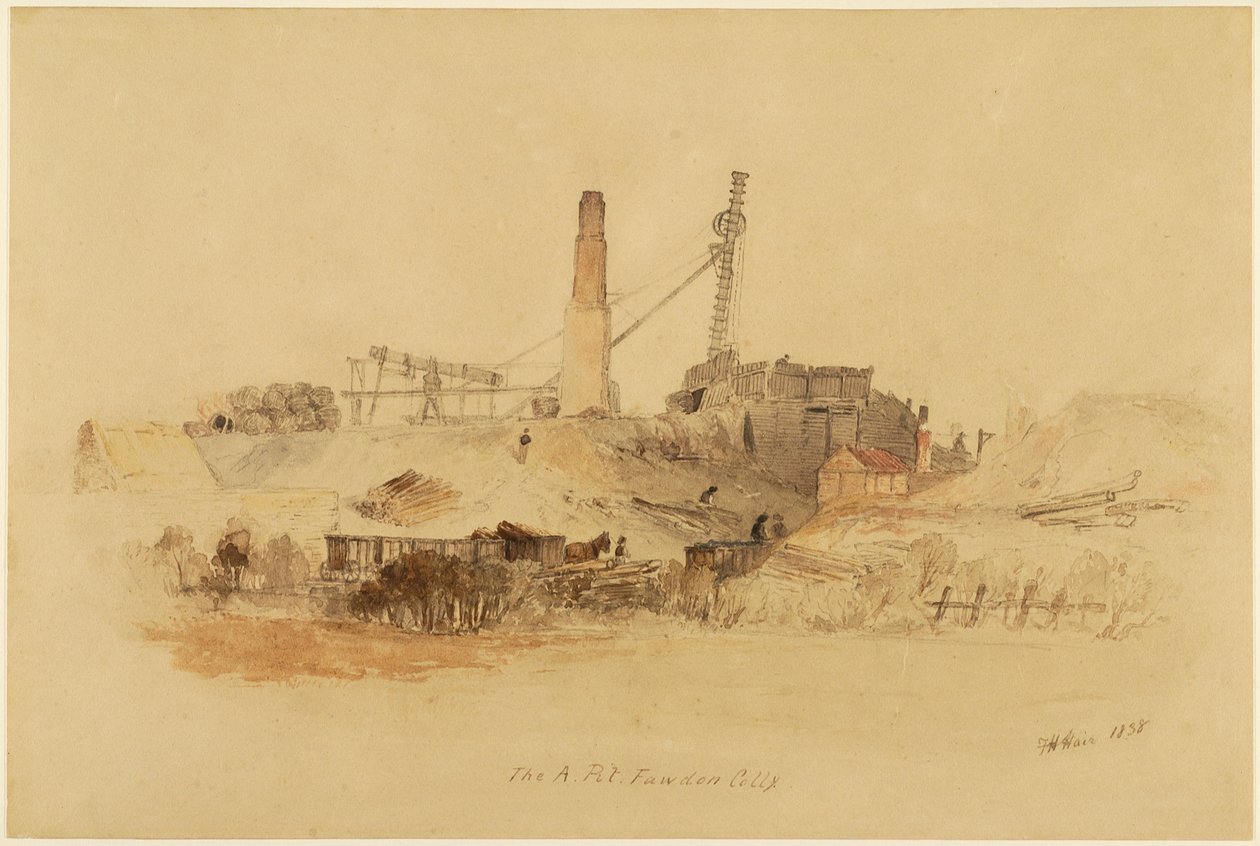 Az A Pit, Fawden Colliery alkotó: Thomas H. Hair