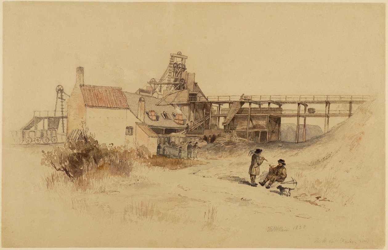 A B Pit, Fawden Colliery alkotó: Thomas H. Hair