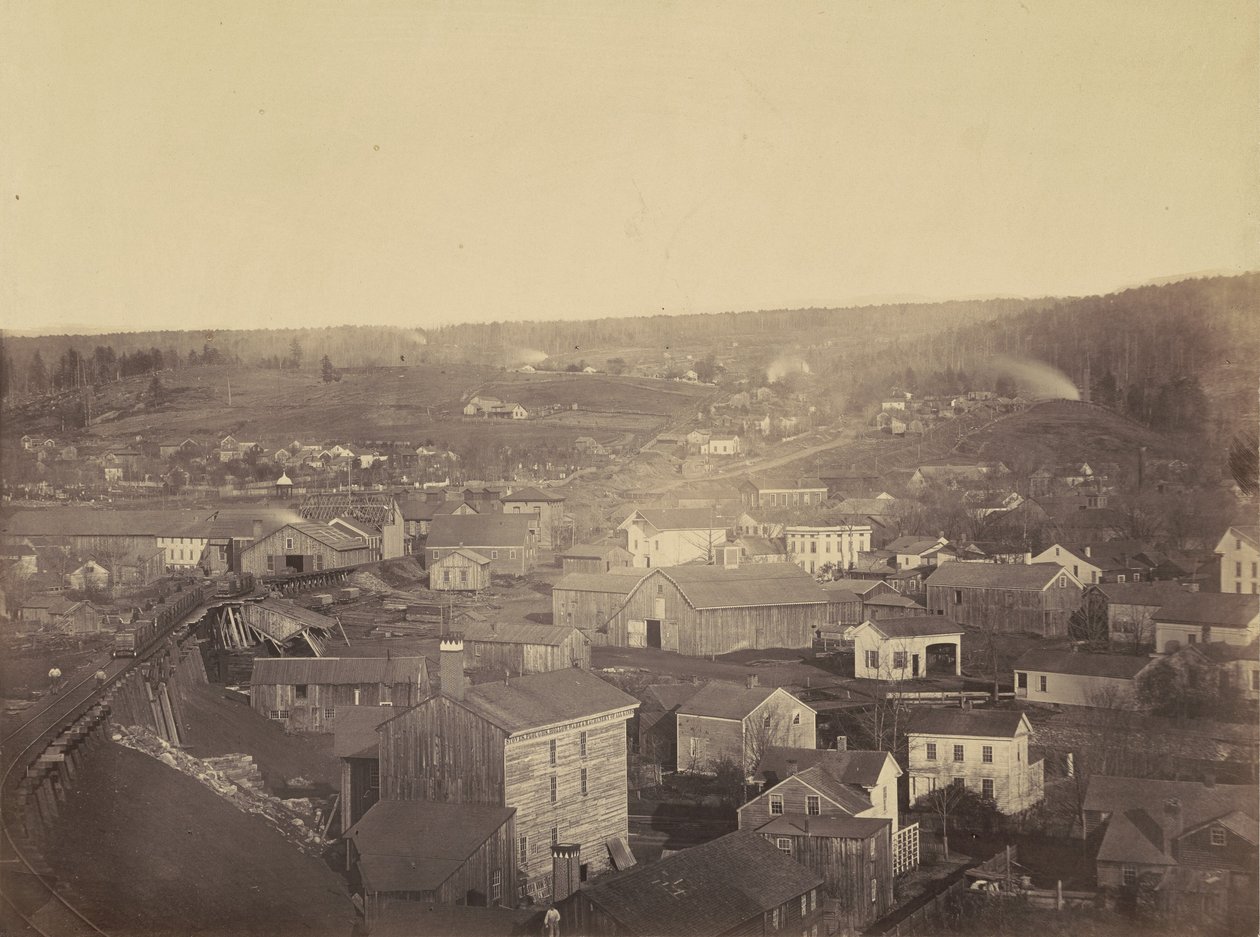 Honesdale, 3. szakasz, Del.  Hudson Canal Co., c. 1863-1865 (fénykép) alkotó: Thomas H. Johnson