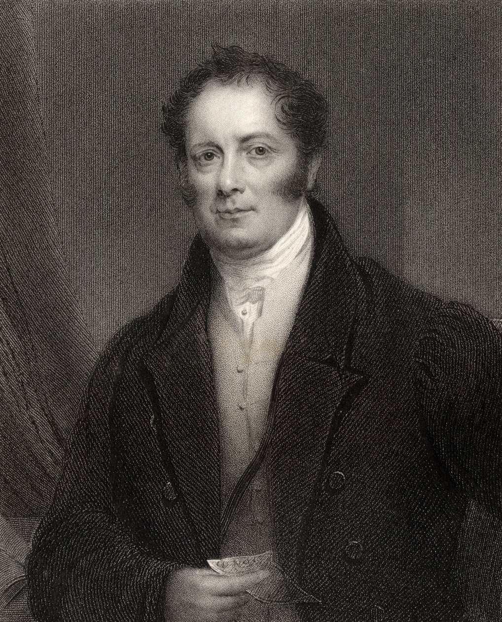 Edward Baines, J. Cochran metszet, a National Portrait Gallery V. kötetéből, megjelent 1835 körül alkotó: Thomas Hargreaves