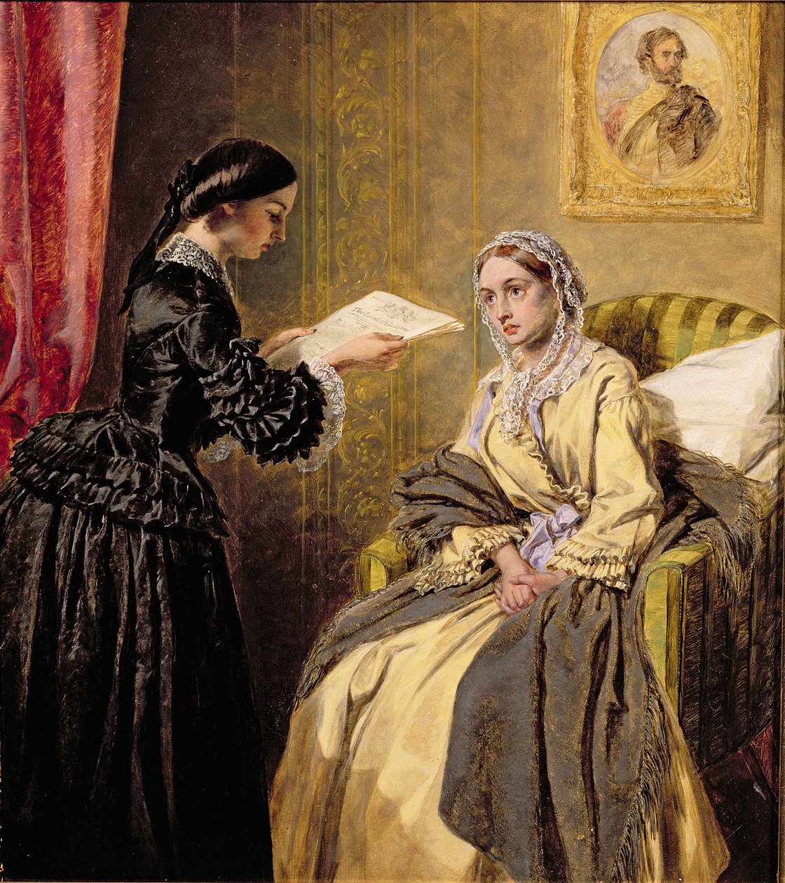 A London Gazette-ben a halottak és sebesültek listájának keresése (W. P. Frith nyomán) alkotó: Thomas Harrington Wilson