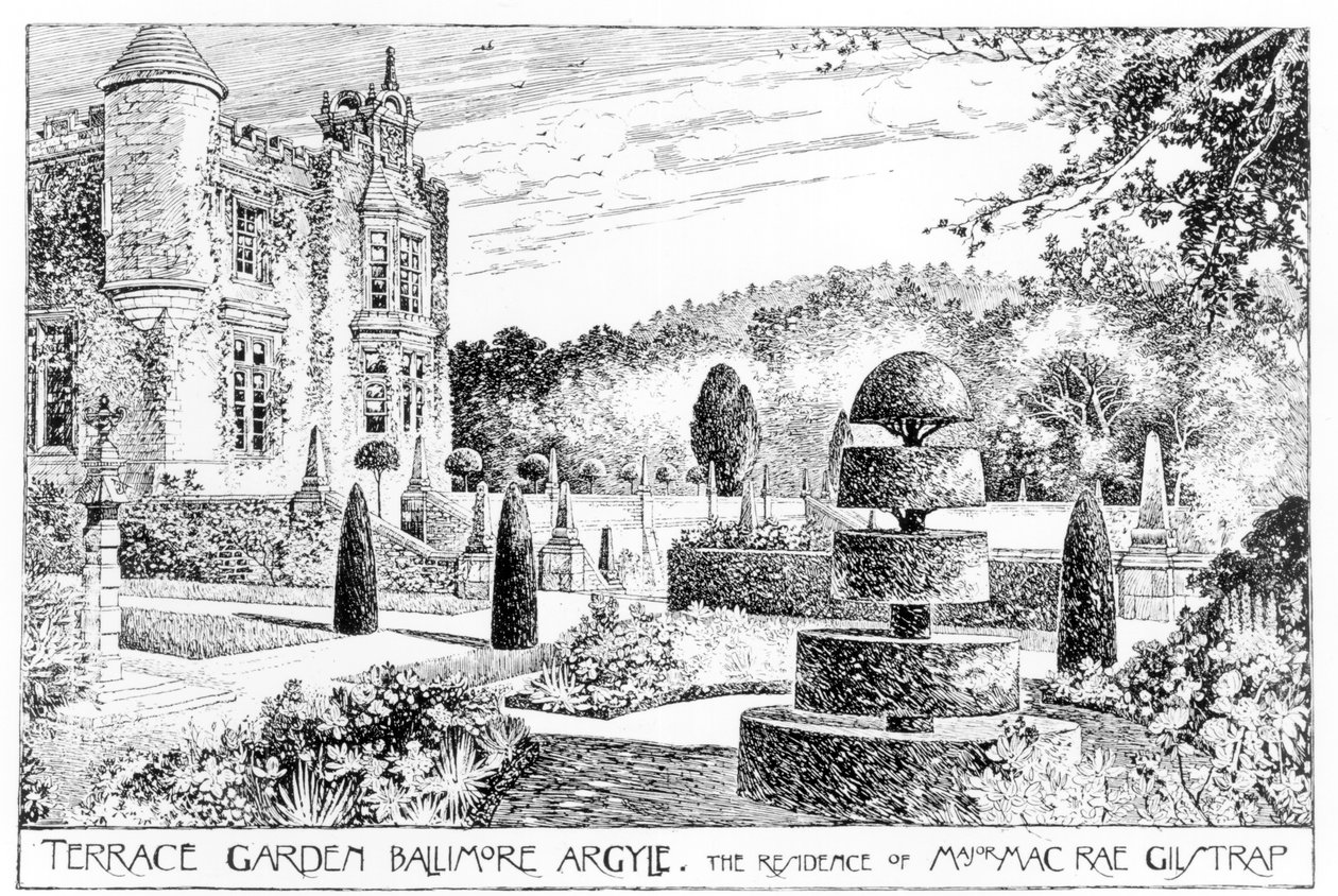 Terrace Garden Ballimore, Argyle, Thomas Mawson „The Art and Craft of Garden Making” című művéből, 1900-ban jelent meg (lásd még: 171947) alkotó: Thomas Hayton Mawson
