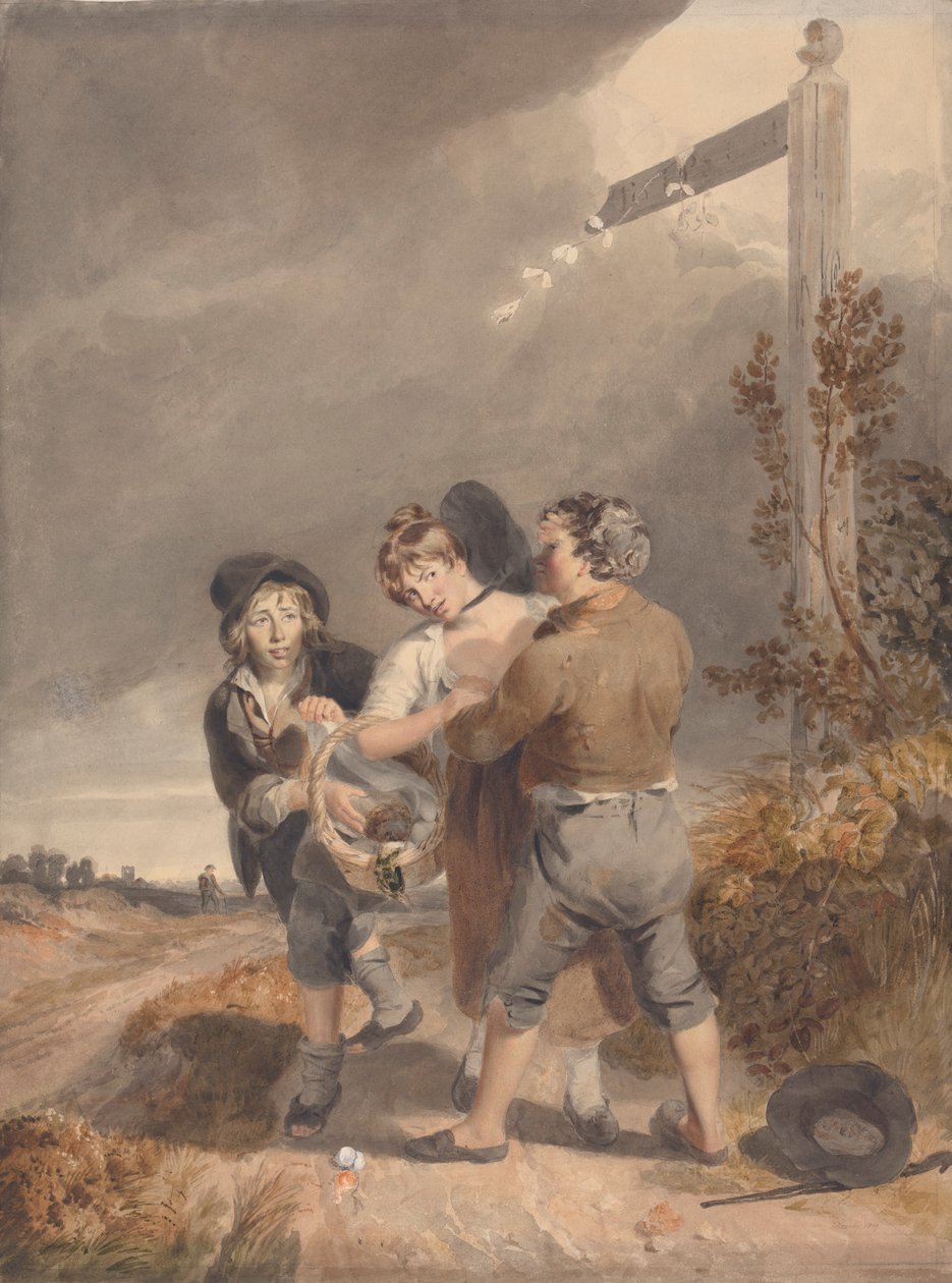 Kirabolni egy piaci lányt alkotó: Thomas Heaphy