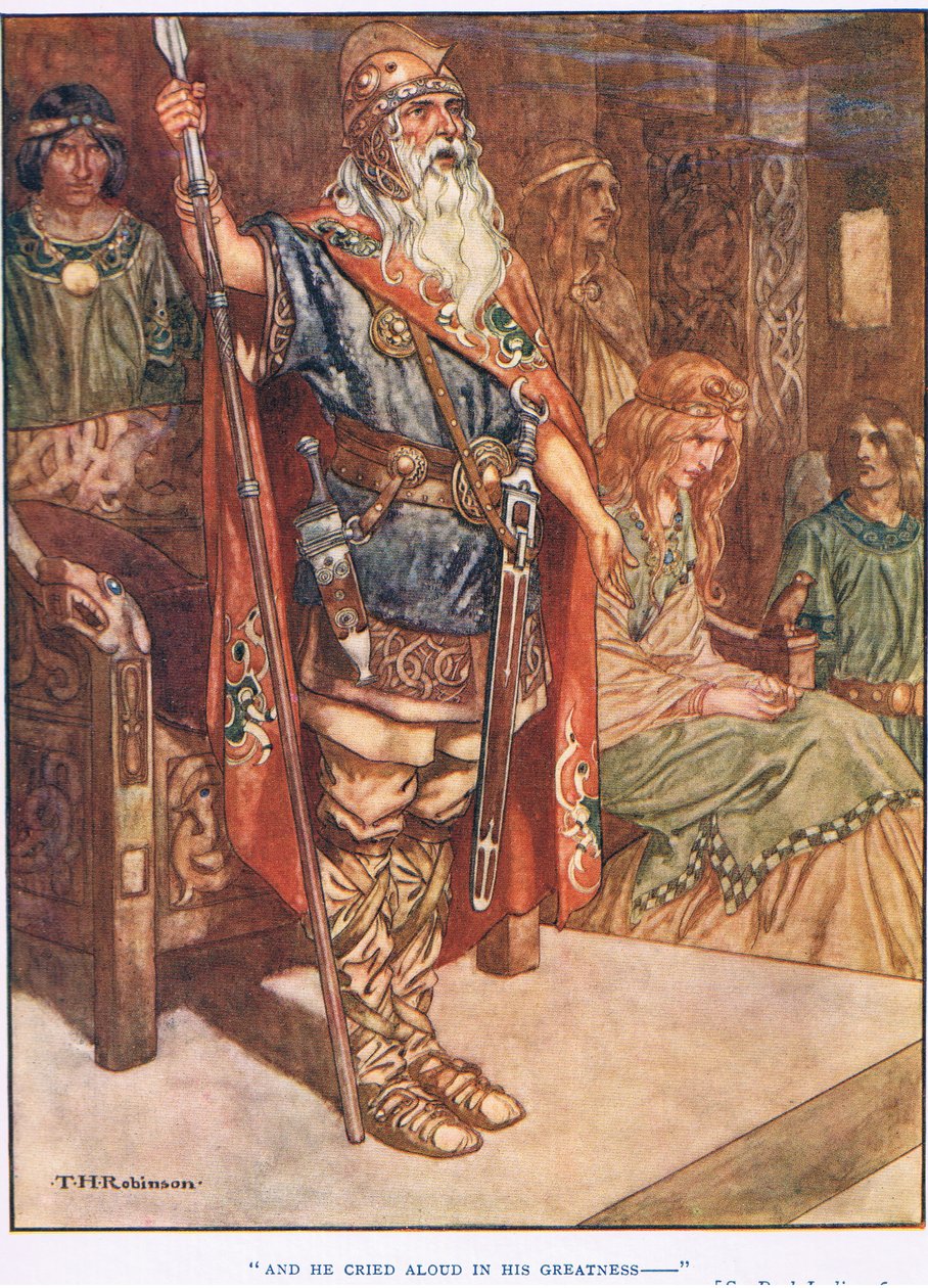 És ő kiáltott hangosan az ő nagysága (litho) alkotó: Thomas Heath Robinson