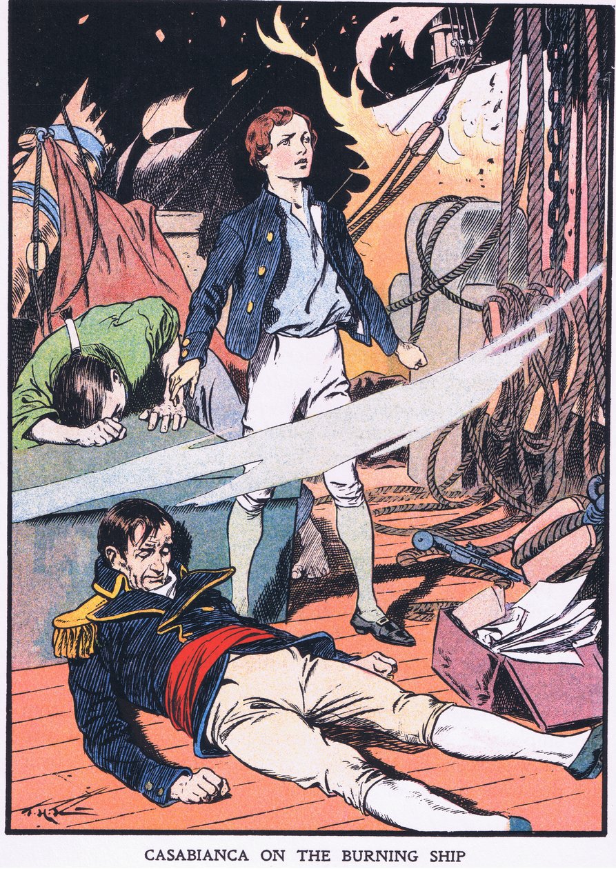 Casabianca (színes litográfia) alkotó: Thomas Heath Robinson
