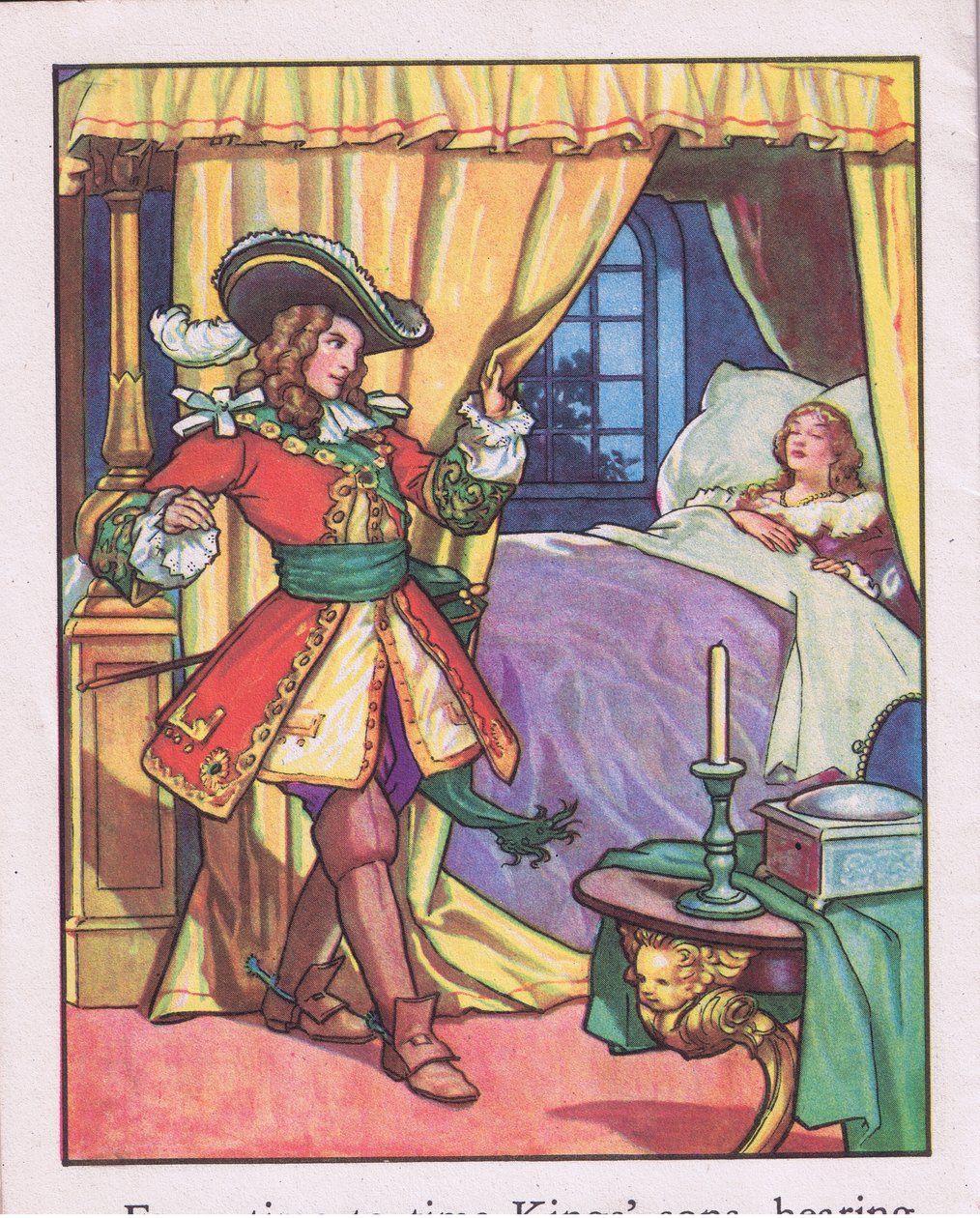 Elképedve állt a lány szépségén (litho) alkotó: Thomas Heath Robinson