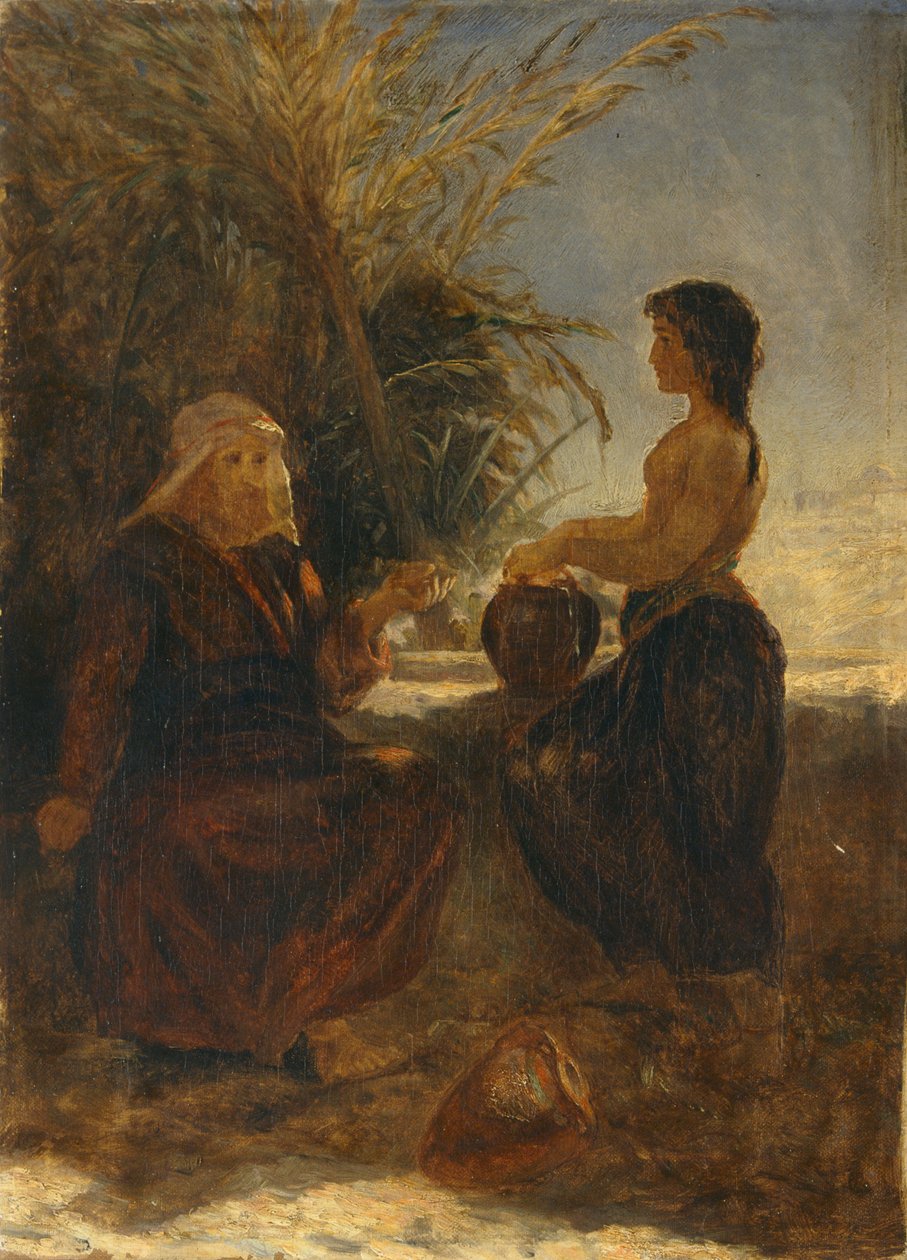 „Krisztus és a szamáriai asszony”, 1854-1915 alkotó: Thomas Henry Thomas