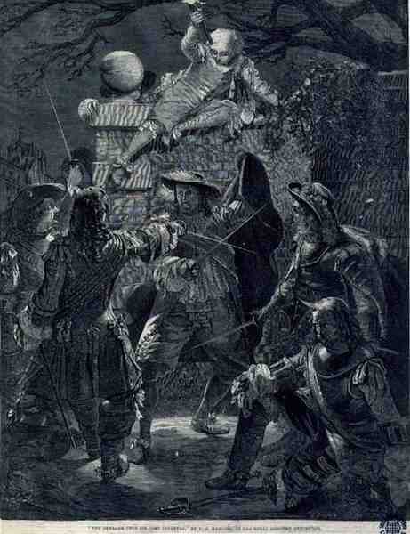 The Outrage Upon Sir John Coventry († 1682), 1670. december 21. (metszet) alkotó: Thomas Herbert (after) Maguire