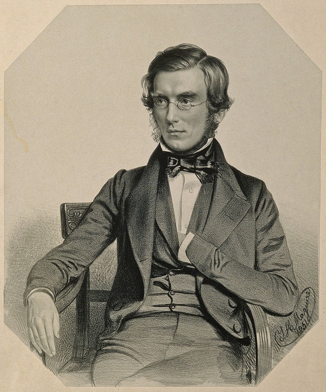 Sir Joseph Dalton Hooker portréja, 1851 alkotó: Thomas Herbert Maguire