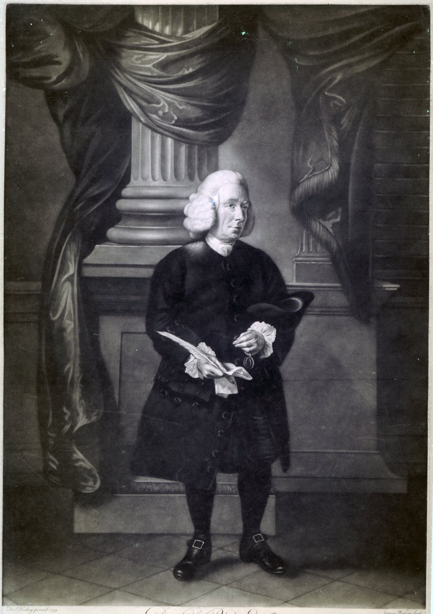 Daniel Race, James Watson metszet, 1773 alkotó: Thomas Hickey