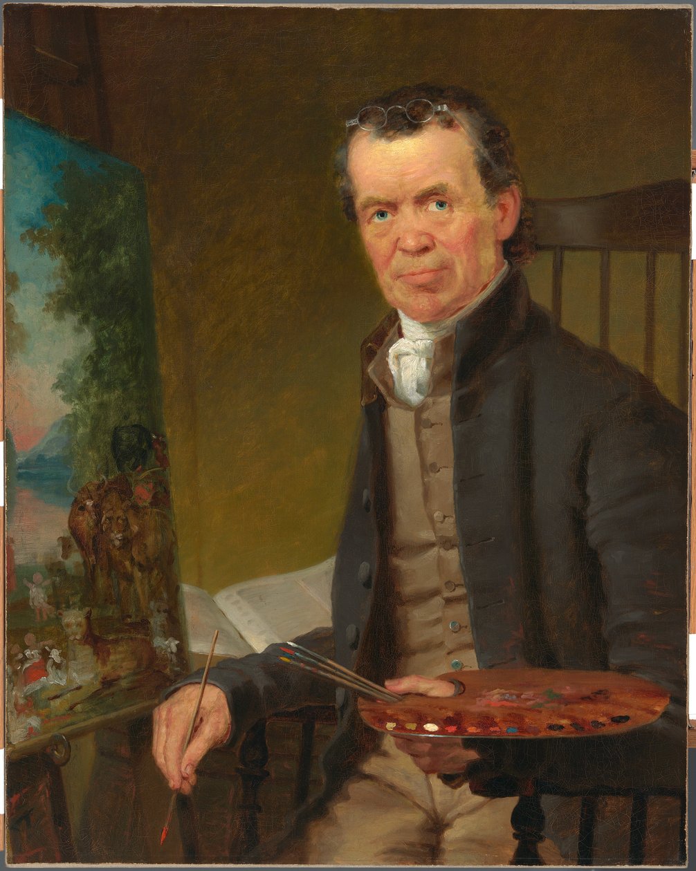 Edward Hicks portréja a Békés Királyságot festő Edward Hicksről alkotó: Thomas Hicks
