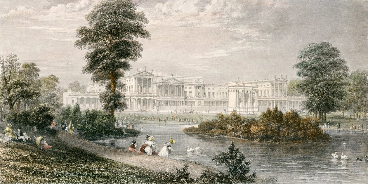 Buckingham-palota, Westminster, London, 1835 alkotó: Thomas Higham