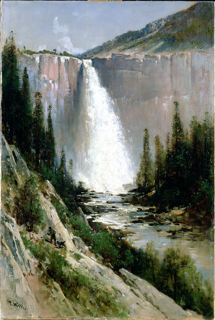 Bridal Veil Falls, Yosemite alkotó: Thomas Hill
