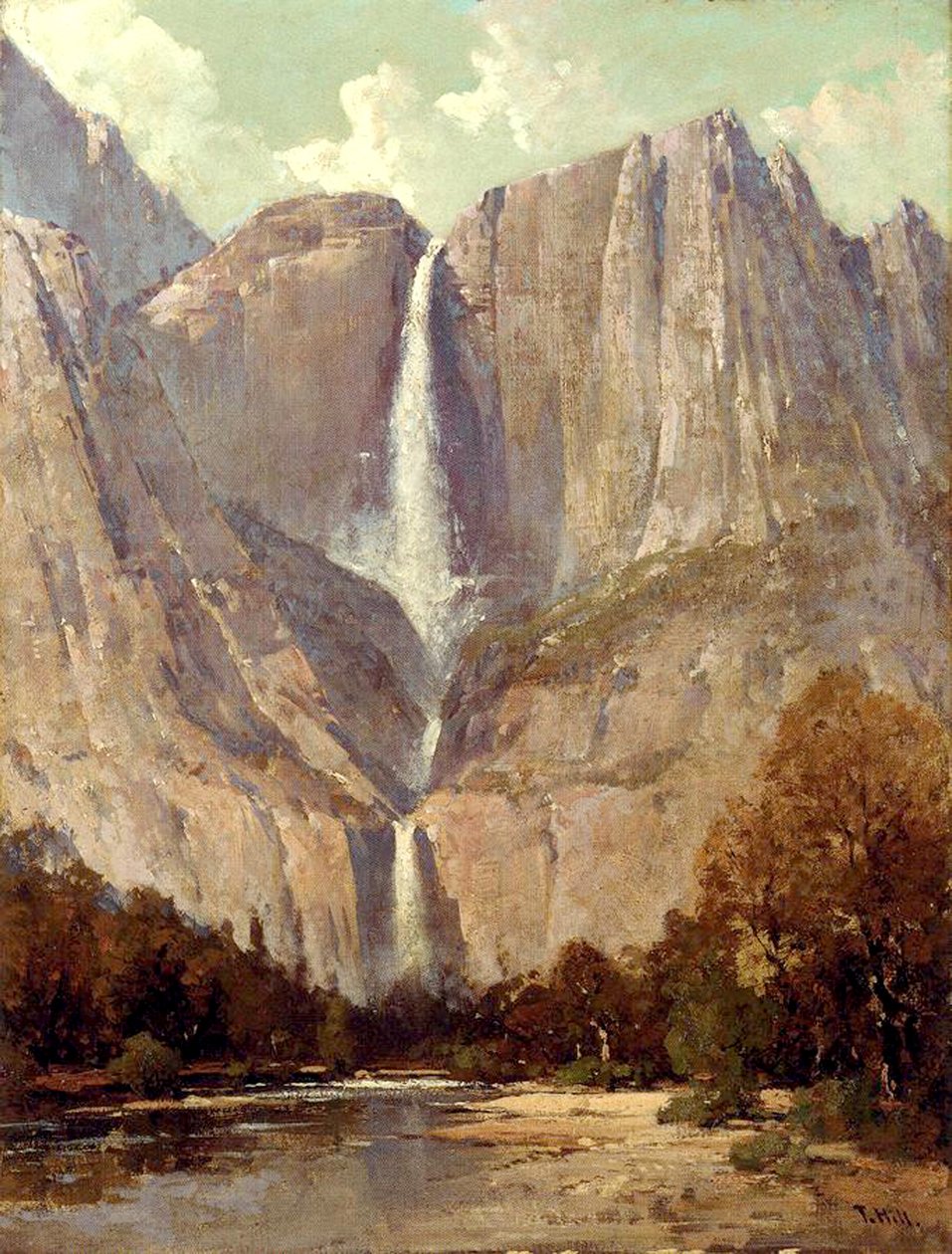 Bridalveil Fall, Yosemite alkotó: Thomas Hill