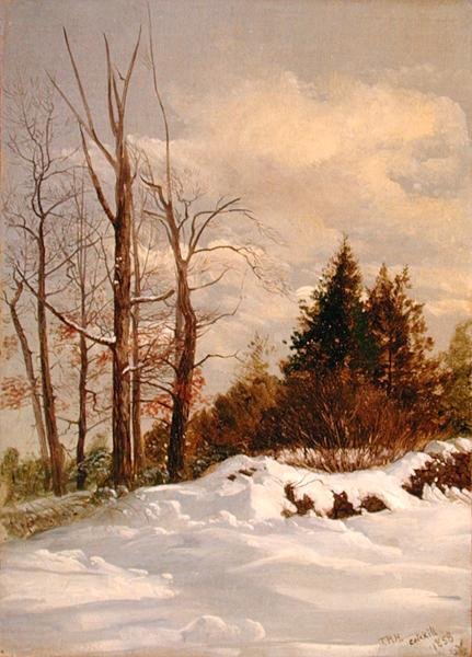 Catskill téli táj alkotó: Thomas Hiram Hotchkiss