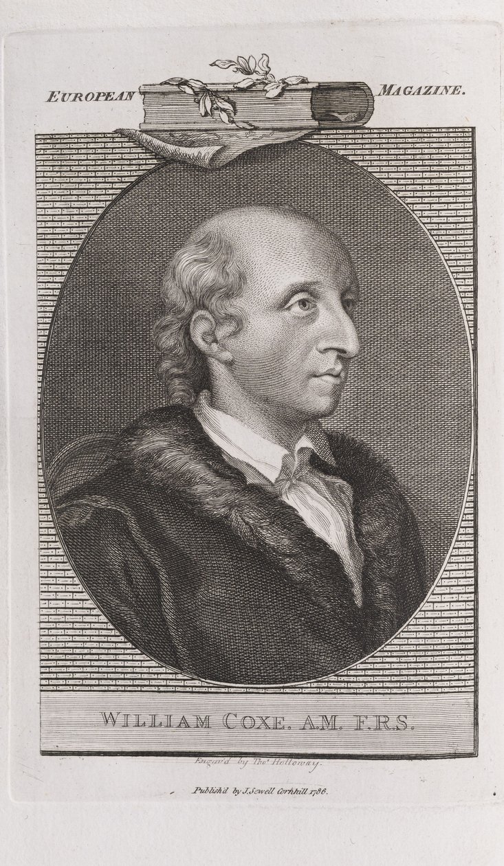 William Coxe portréja 1748-1828, 1786. alkotó: Thomas Holloway