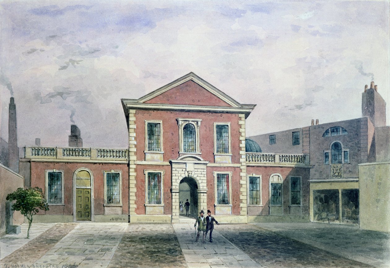 Barber Surgeons Hall, 1846 alkotó: Thomas Hosmer Shepherd