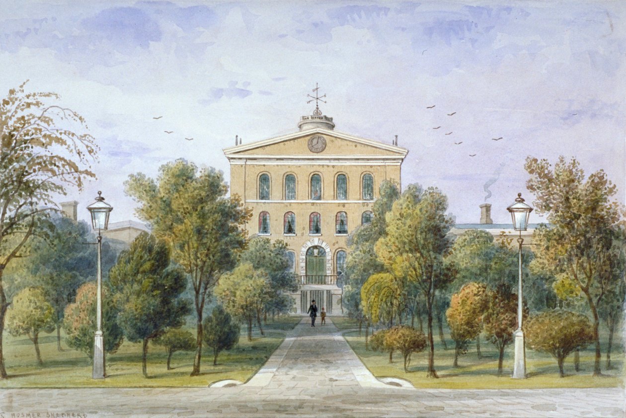 Bridewell börtön Tothill Fieldsben, Westminster, London, 1850 alkotó: Thomas Hosmer Shepherd