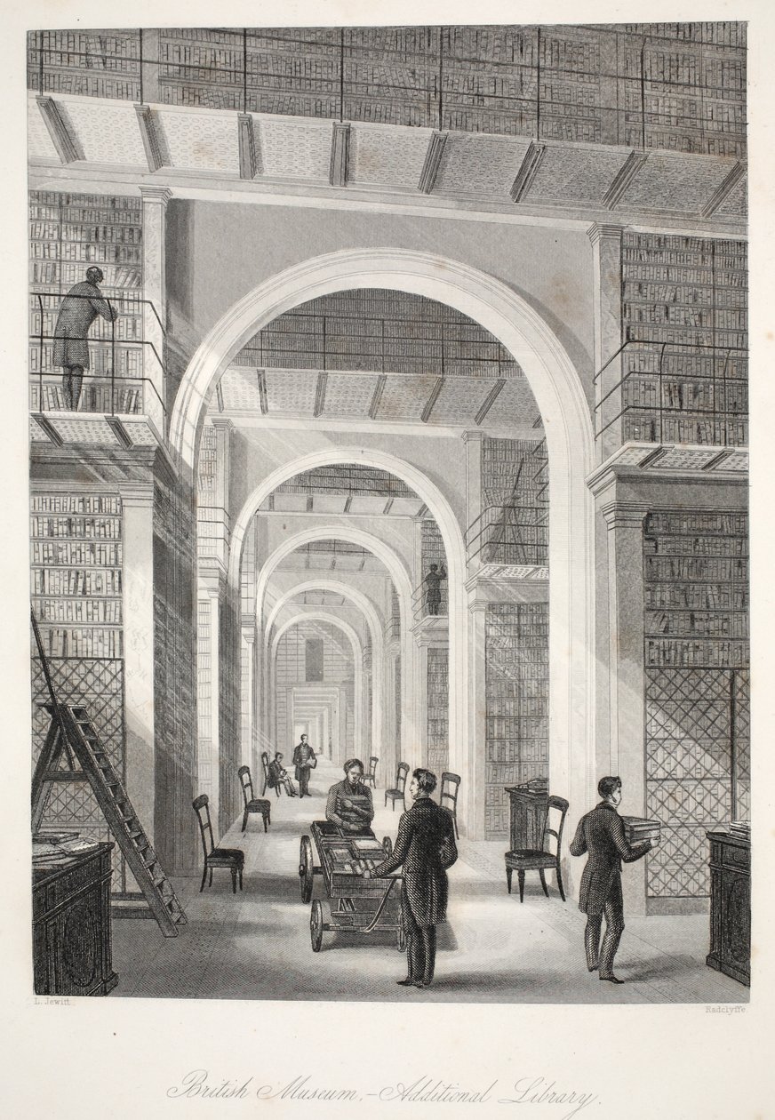 British Museum, a Kiegészítő Könyvtár, a „London Interiors with their Costumes and Ceremonies” pubból. Joseph Mead, London, 1843 körül (acélmetszet) alkotó: Thomas Hosmer Shepherd