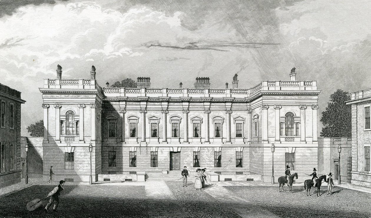 Burlington House, Royal Academy of Arts, Piccadilly, London, 1829-31 alkotó: Thomas Hosmer Shepherd