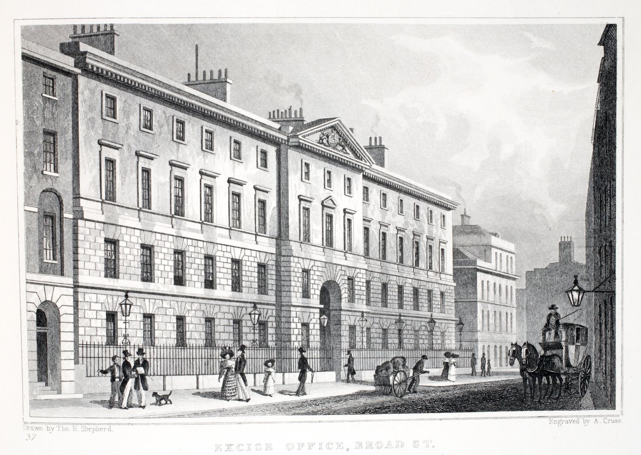 Excise Office, Broad Street, a "London and it