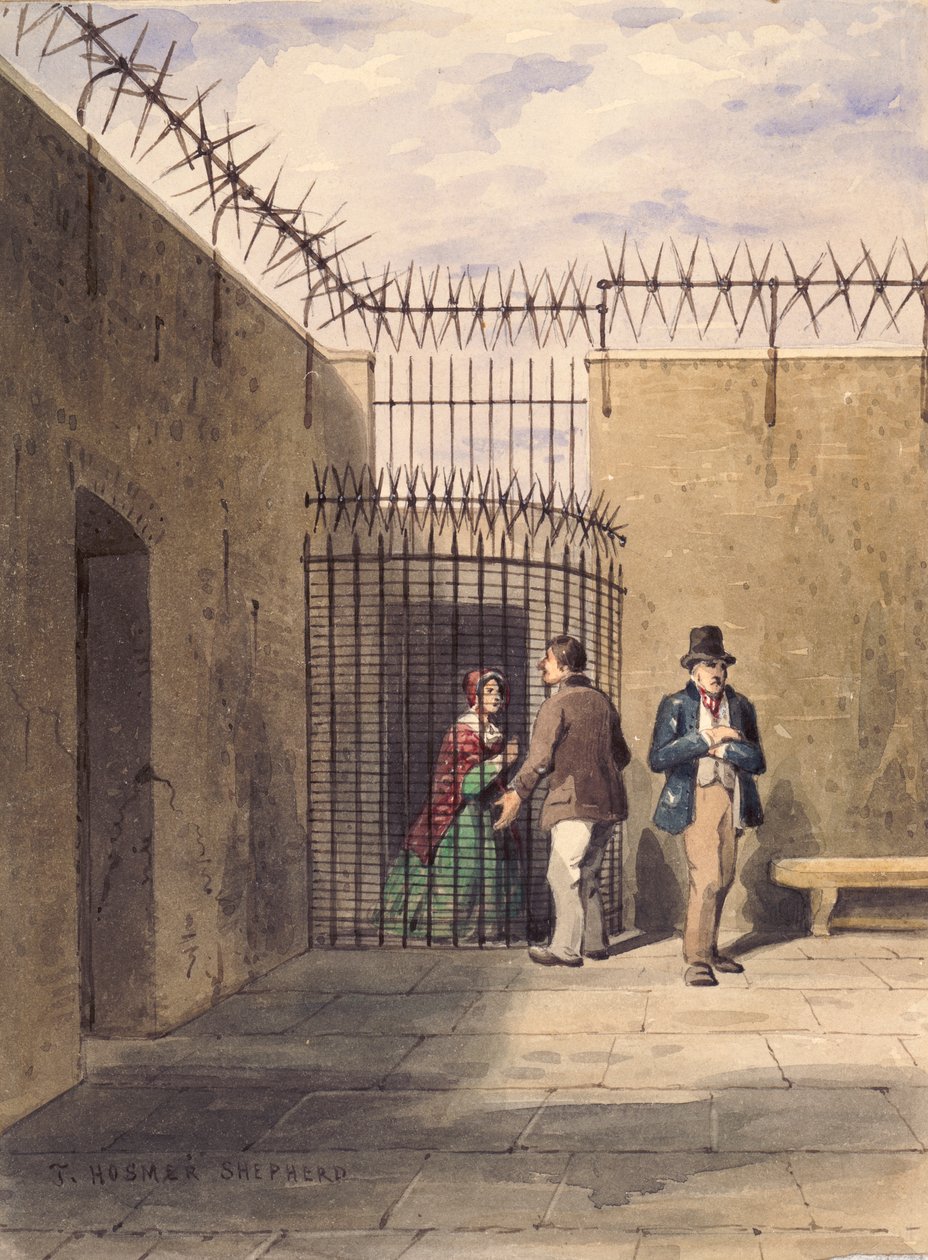 Javítóház, Clerkenwell, London, 1830 alkotó: Thomas Hosmer Shepherd