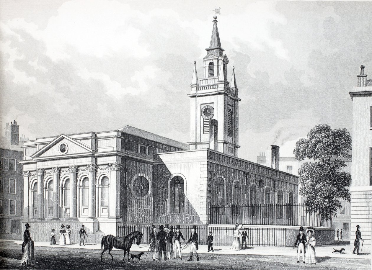 Illusztráció a „London és környéke a tizenkilencedik században” kocsmából. Jones und Co., 1827-1829 alkotó: Thomas Hosmer Shepherd