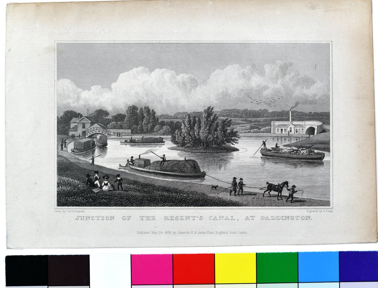 A Regent-csatorna csomópontja Paddingtonnál alkotó: Thomas Hosmer Shepherd
