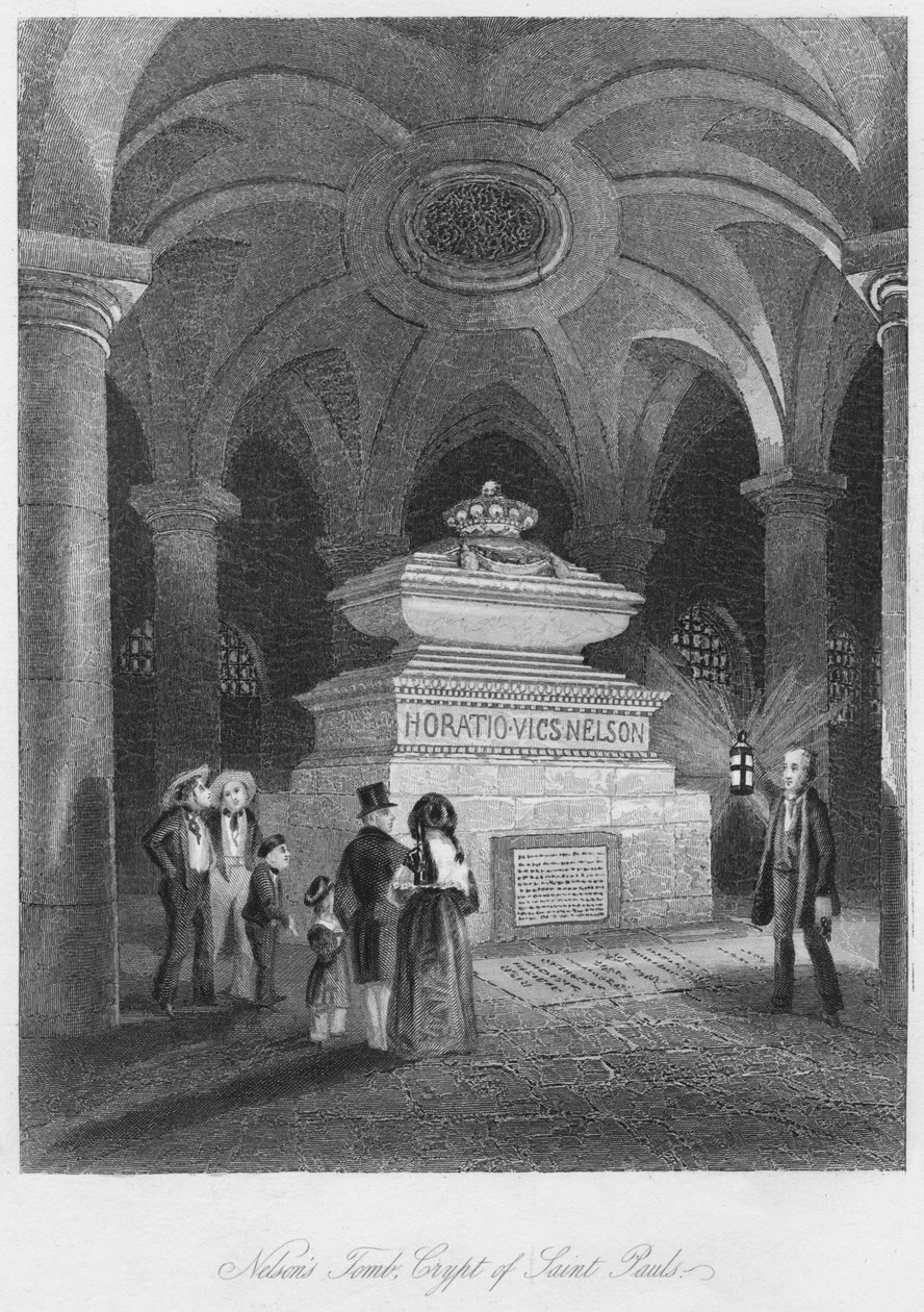 Nelsons sírja, Saint Pauls kriptája, 1841 alkotó: Thomas Hosmer Shepherd