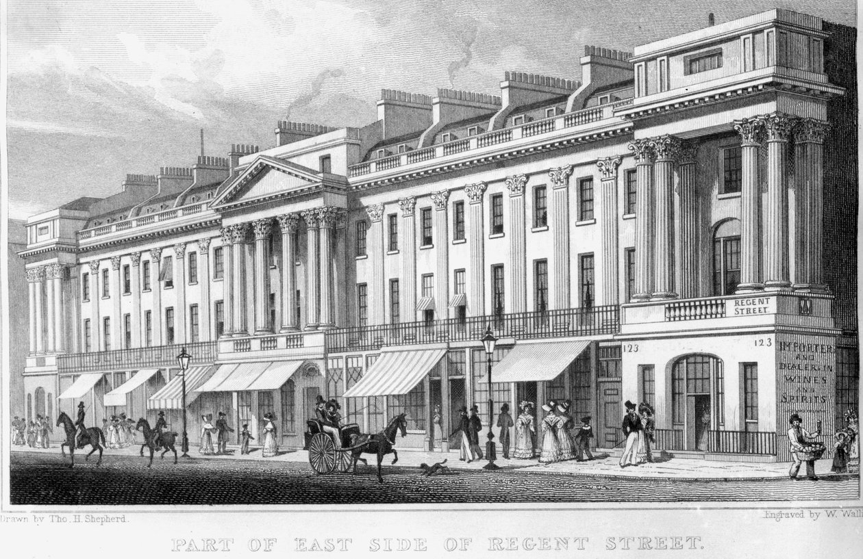 A londoni Regent Street keleti részének része alkotó: Thomas Hosmer Shepherd