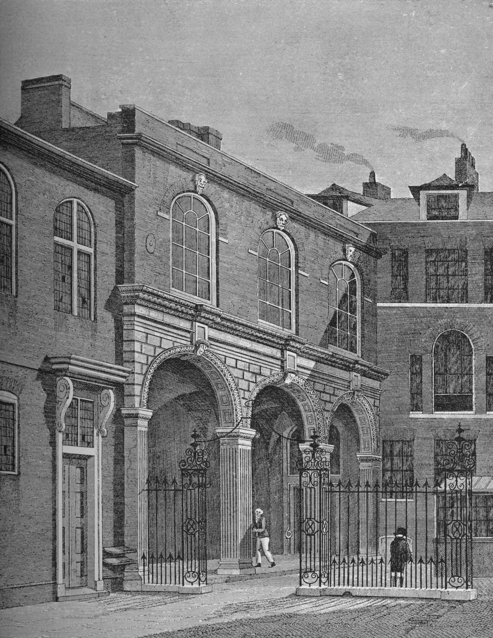 Salters Hall, London City, 1822, 1911 alkotó: Thomas Hosmer Shepherd