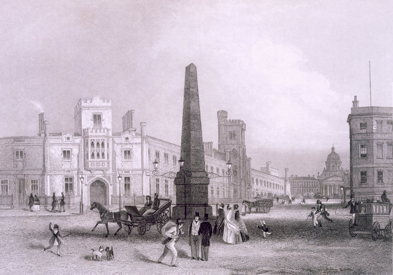 A rászoruló vakok iskolája és a betlehemi kórház, 1851-55. alkotó: Thomas Hosmer Shepherd