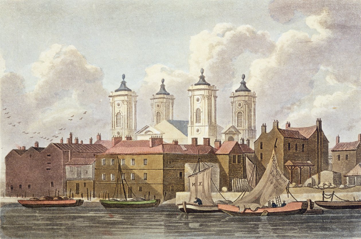 St. Johns Church Westminster, 1815 alkotó: Thomas Hosmer Shepherd